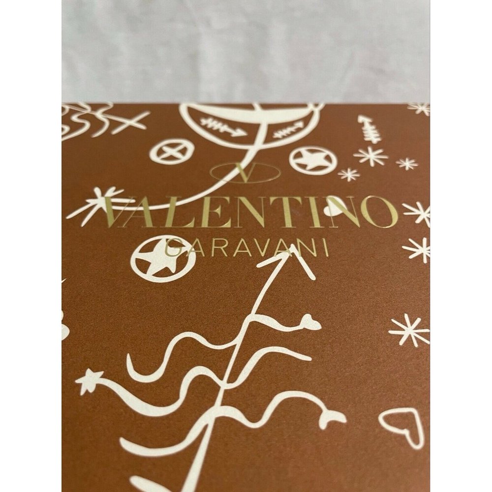 Valentino Empty Shoes Gift Box Storage Brown 12" x 7.4" x 4.5" - Picture 3 of 10
